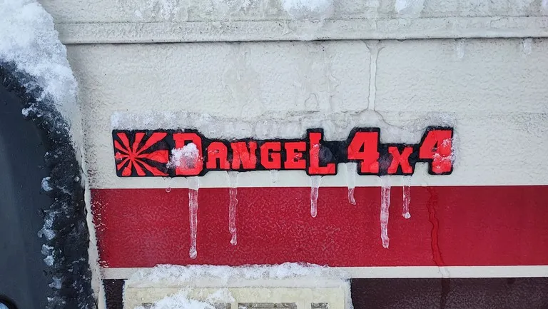 dangel 4x4 stiker logo