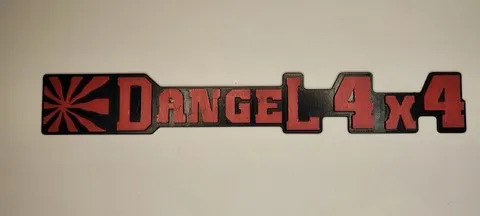 Dangel 4x4,peugeot j5,citroen c25,peugeot 505,plaque,stiker,logo