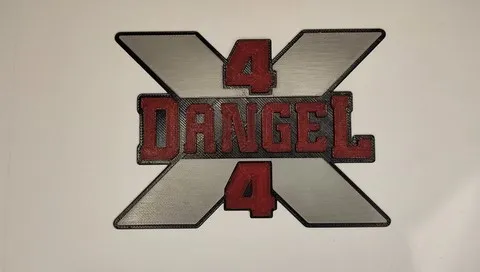 Dangel 4x4,peugeot j5,citroen c25,peugeot 505,plaque,stiker,logo