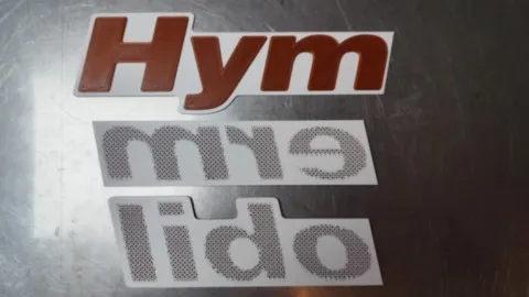 logo de remplacement pour camping car de marque hymer